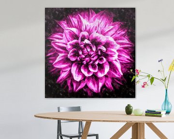 Fleur de dahlia violet sur Dieter Walther