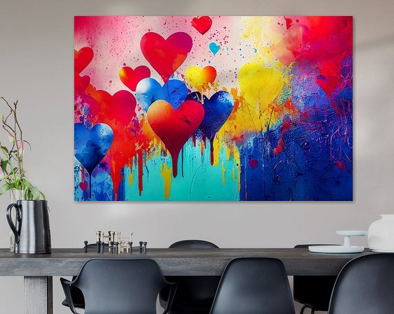 Example of the artwork in a room