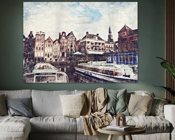 Amsterdam (peinture) sur Bert Hooijer