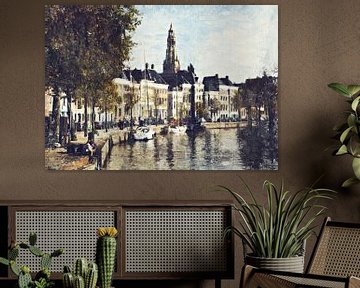 Groningen Nederland (schildering)