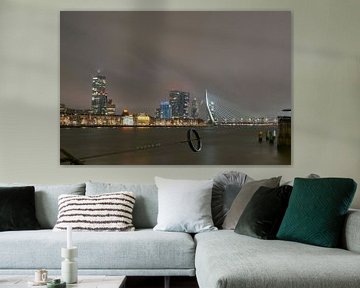 Skyline Rotterdam Kop van Zuid van Ad Jekel