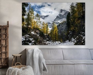 Erster Schnee in den Bayerischen Alpen am Königssee von Daniel Gastager