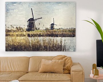 Landschap met molen ( schildering)