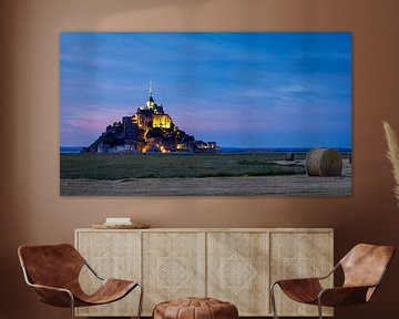 Mont Saint Michel in Normandië van Roland Brack