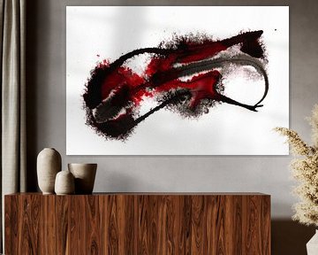 Abstract in Red and Black van Willem de Vlaming