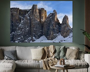 Sella Towers in the Dolomites