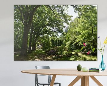 Le jardin en été sur Claude Laprise