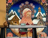 Example of the artwork in a room