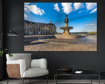 Place de la Bourse in Bordeaux - Frankrijk van Werner Dieterich