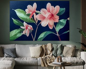 Schilderij van een bloemillustratie van Animaflora PicsStock