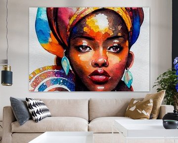 Painting of an African Woman Illustration by Animaflora PicsStock