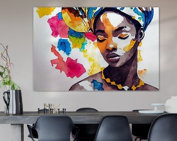 Painting of an African Woman Illustration by Animaflora PicsStock