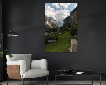 Het mooie dorp Lauterbrunnen in Zwitserland van Nina Robin Photography