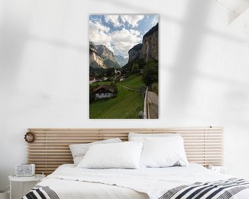Het mooie dorp Lauterbrunnen in Zwitserland van Nina Robin Photography