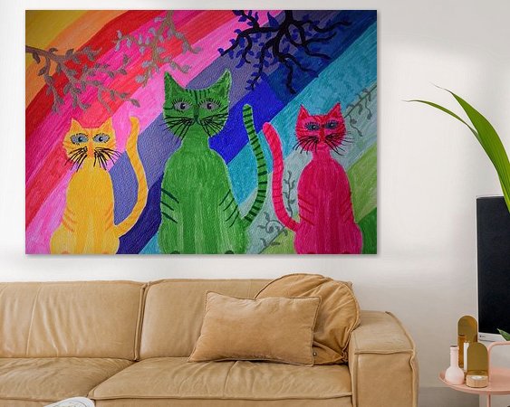 Example of the artwork in a room