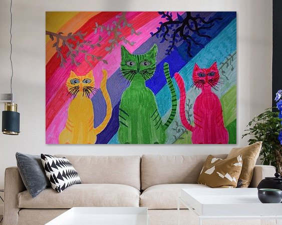 Example of the artwork in a room