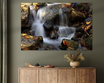 Autumn Waterfall van Cornelis (Cees) Cornelissen