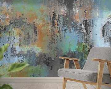 Reflection in water. (Abstract landscape) by SydWyn Art