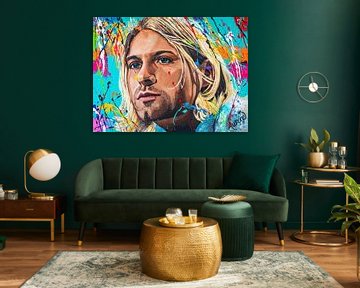 Kurt Cobain van Happy Paintings