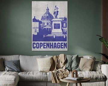 Amalienborg Palace in Copenhagen by DEN Vector