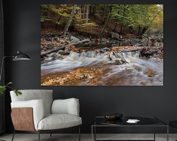 Wasserfall im Fluss Hoëgne von Heidi Bol