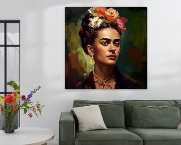 Frida oilpainting van Bianca ter Riet