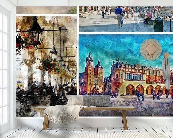 Example of the artwork in a room