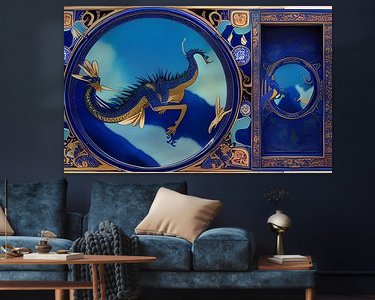 Example of the artwork in a room