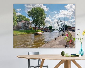 Bahnhofsbrücke und Van Harinxmakanaal Franeker von Studio Bosgra
