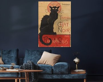 Affiche voor het theatercafé Le Chat Noir in Parijs, Théophile Alexandre Steinlen