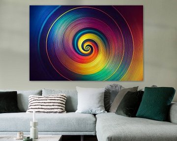 tourbillon abstrait spirale hypnotique, illustration d'art 01 sur Animaflora PicsStock