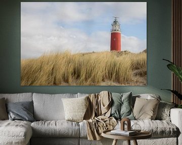Vuurtoren van Texel vanuit de duinen van PIX on the wall