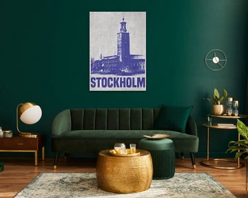 het stadhuis van Stockholm van DEN Vector
