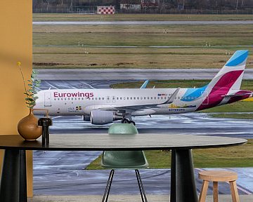 Eurowings Airbus A320-200 met Visit Sweden livery. van Jaap van den Berg