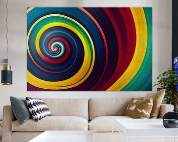 abstracte vortex hypnotische spiraal, kunstillustratie van Animaflora PicsStock