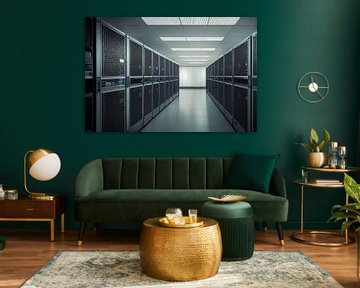 Server Raum in einer großen Fabrik Illustration von Animaflora PicsStock