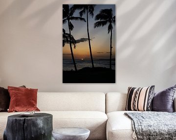 Palmenstrand auf Maui (Hawaii) von Michel Lumiere