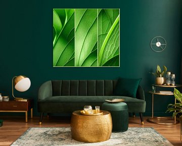 Set mit grünen Blättern Illustration von Animaflora PicsStock