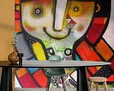 Example of the artwork in a room
