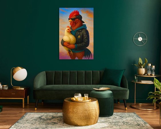 Example of the artwork in a room