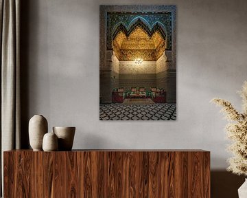 Opvallend interieur van Riad Almakan in Fez
