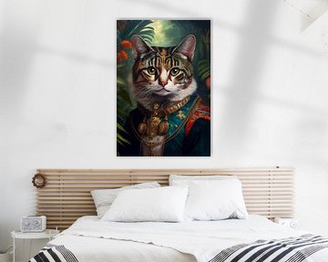 Katzenporträt im Dschungel von But First Framing