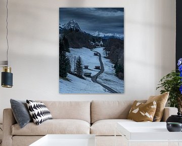 Winter atmosphere in Wamberg near Garmisch - Partenkirchen by Markus Weber