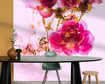 Small Rose in Ice 2 Pink by Marc Heiligenstein