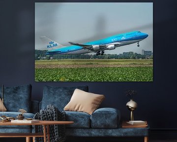 Décollage du Boeing 747-400 de KLM "City of Tokyo" (PH-BFT). sur Jaap van den Berg