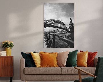 Die berühmte Brücke von Sydney, die Harbour Bridge von Ken Tempelers