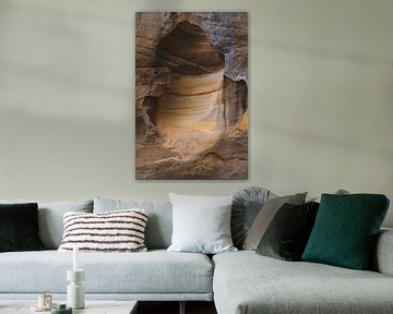 Rocks eroded by wind and water on the cliffs near Sydney by Ken Tempelers