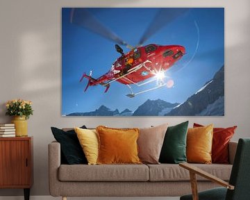 Bell 492 Rescue Helicopter Air Zermatt by Menno Boermans