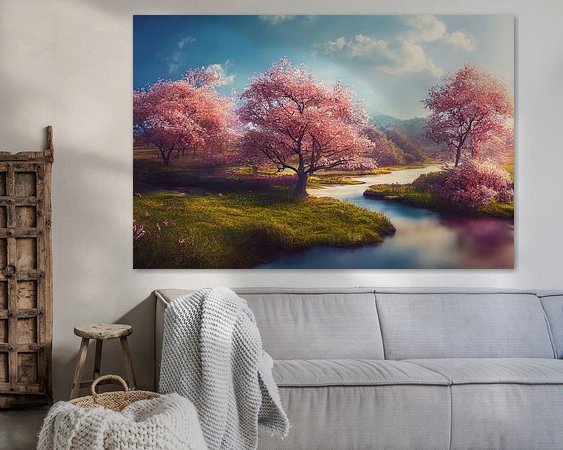 Example of the artwork in a room