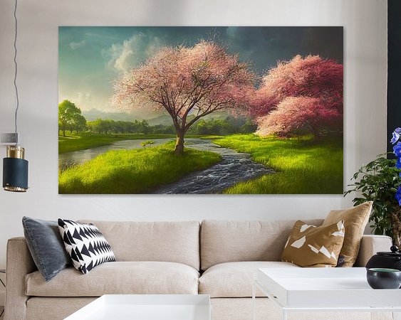 Example of the artwork in a room